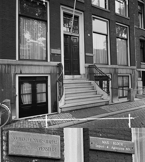 Herengracht 111 stoep 1969 Schaap SAA bord