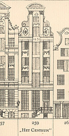 Herengracht 259, tekening Caspar Philips