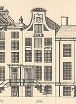 Herengracht 569, tekening Caspar Philips